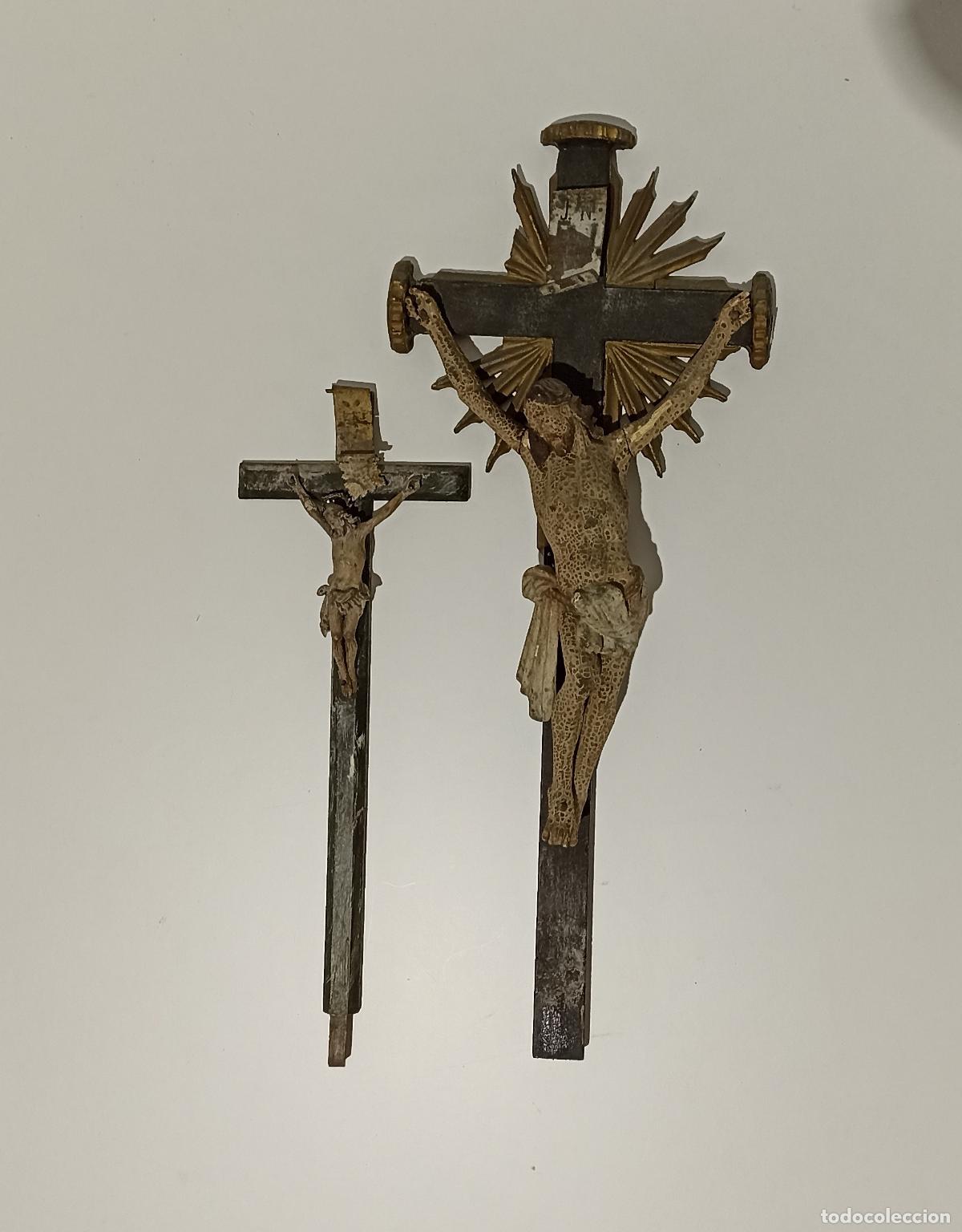 Oggetti Antichi: Arte sacro - Dos Cristos - Siglo XIX