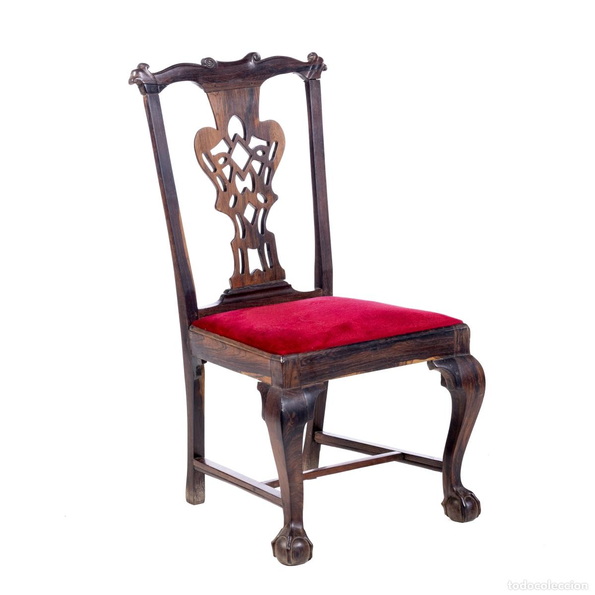 Antiquit&eacute;s: Silla del rey Juan V en palisandro - siglo XVIII