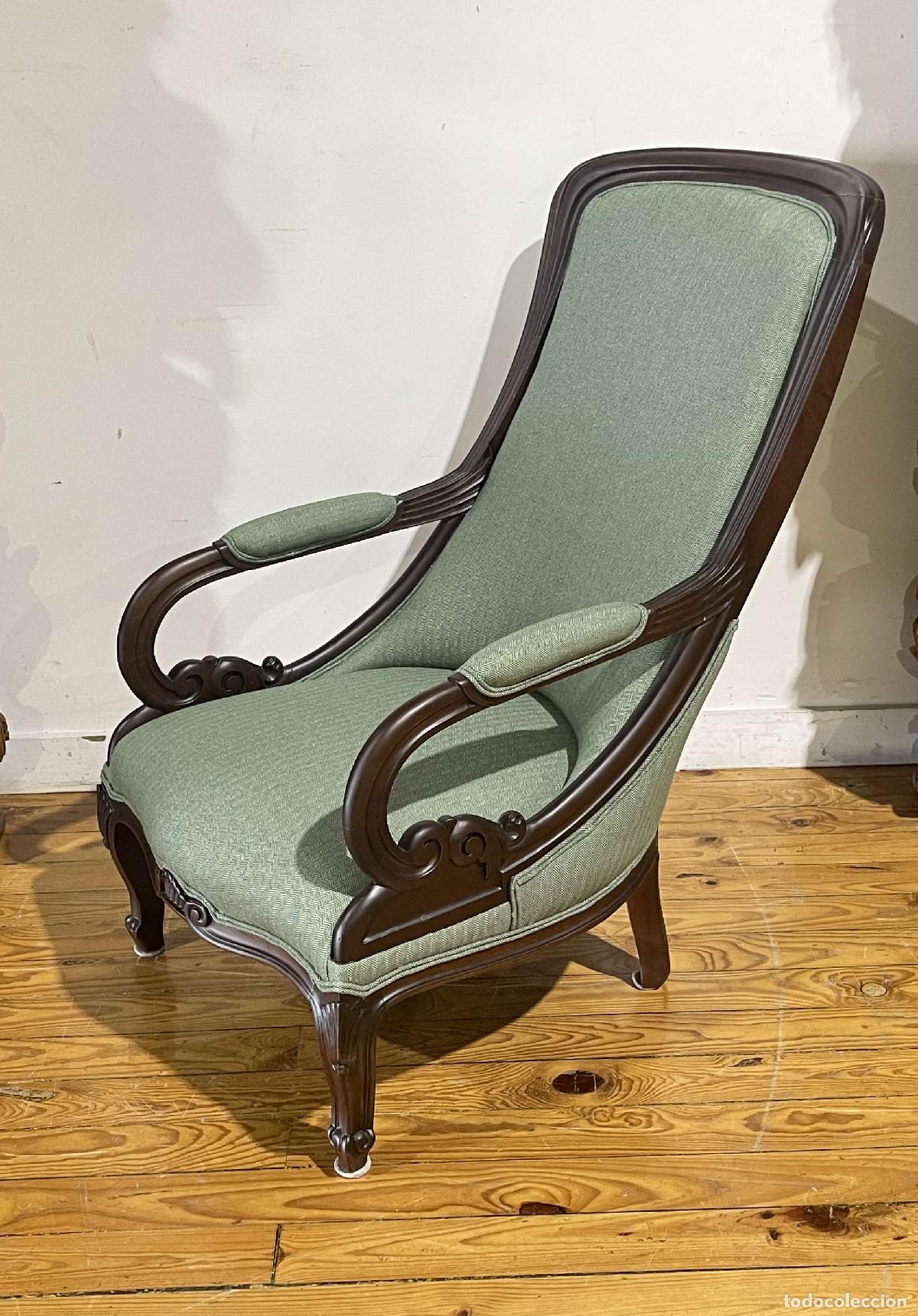 Antiquit&eacute;s: sill&oacute;n reclinable ingl&eacute;s