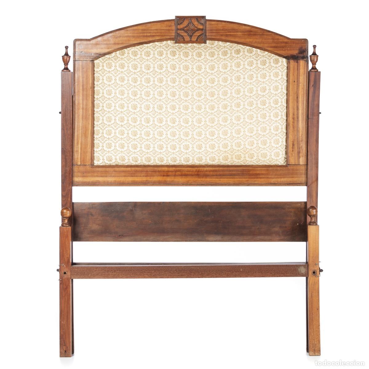 Antiguidades: Cama de la reina Mar&iacute;a en madera y aceite - siglo XVIII