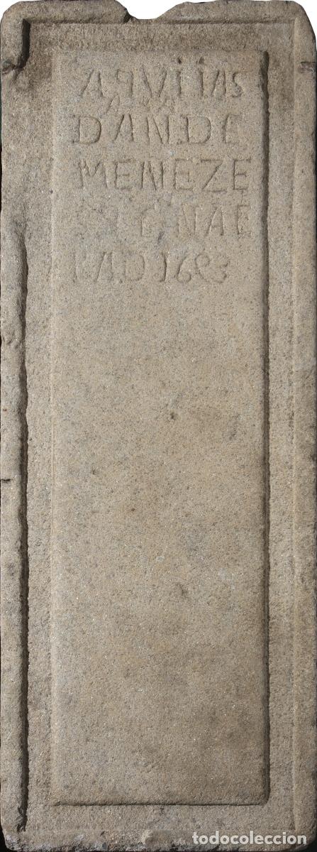 Antig&uuml;edades: Arte Sacro - Placa de l&aacute;pida 1696 - Foto 1