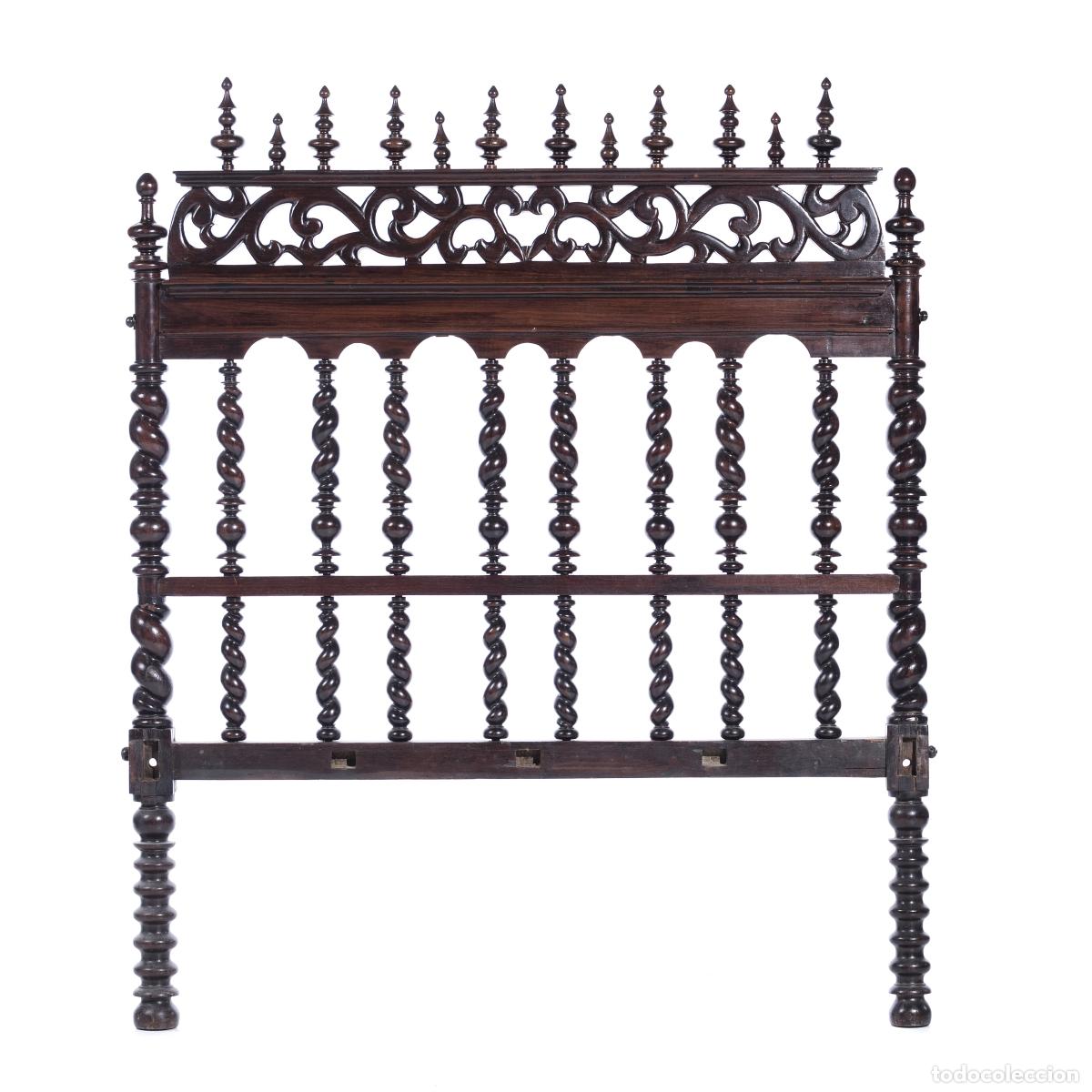 Antiquit&auml;ten: Cama de encaje de bolillos hecha de palisandro - siglo XVIII