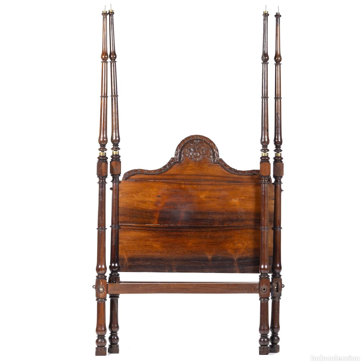 Antig&uuml;edades: Cama con dosel de palisandro - siglo XVIII - Foto 1