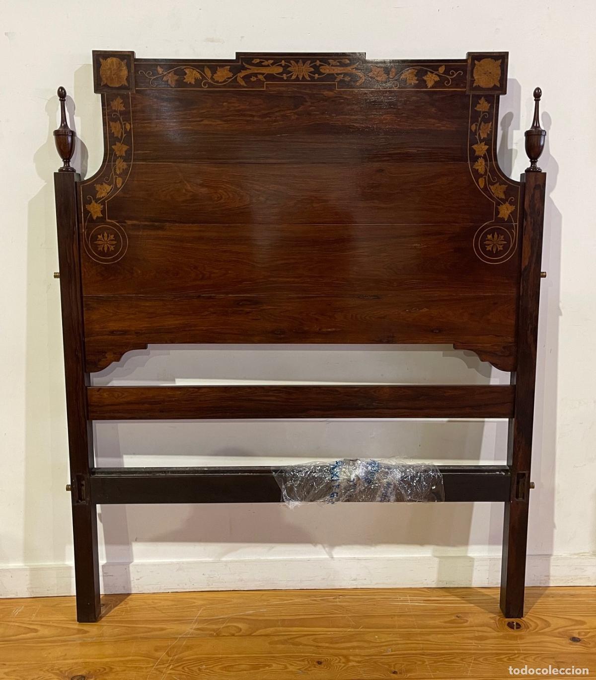 Antiquit&auml;ten: Cama individual de Dona Maria en palisandro - siglo XIX