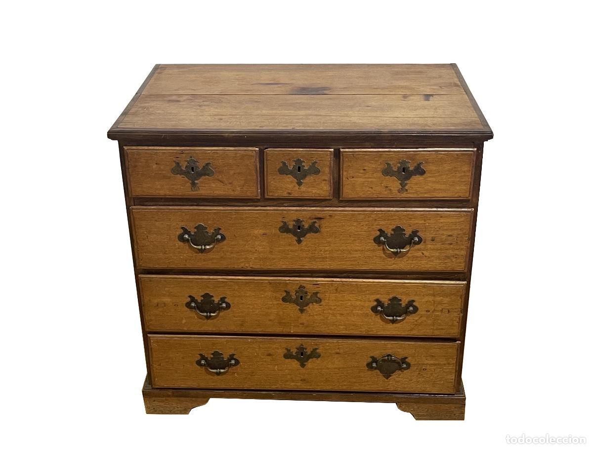 Antiquit&eacute;s: C&oacute;moda D. Maria en madera de vinh&aacute;tico y jacarand&aacute; - siglo XIX
