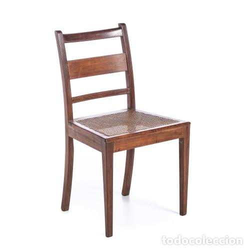 Antiguidades: Silla D. Maria en madera vinh&aacute;tico - siglo XIX