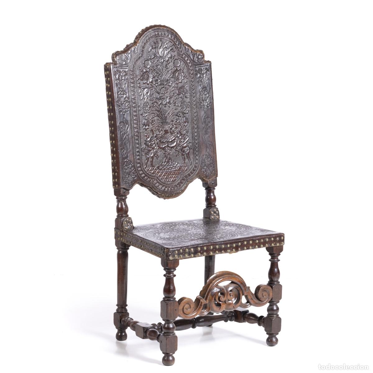 Antiquit&eacute;s: Silla de respaldo alto - siglo XVIII