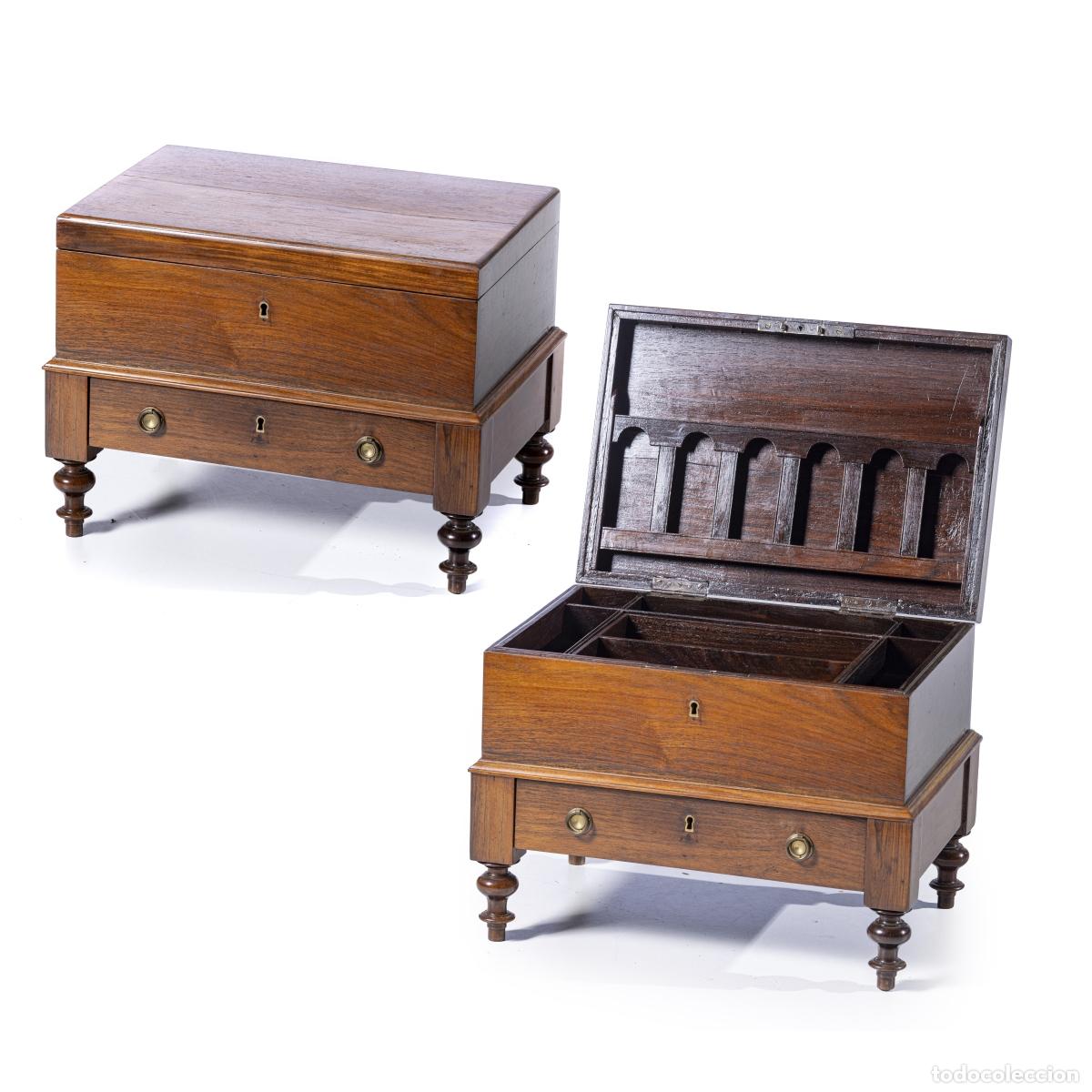 Antiques: Caja de palisandro - siglo XIX