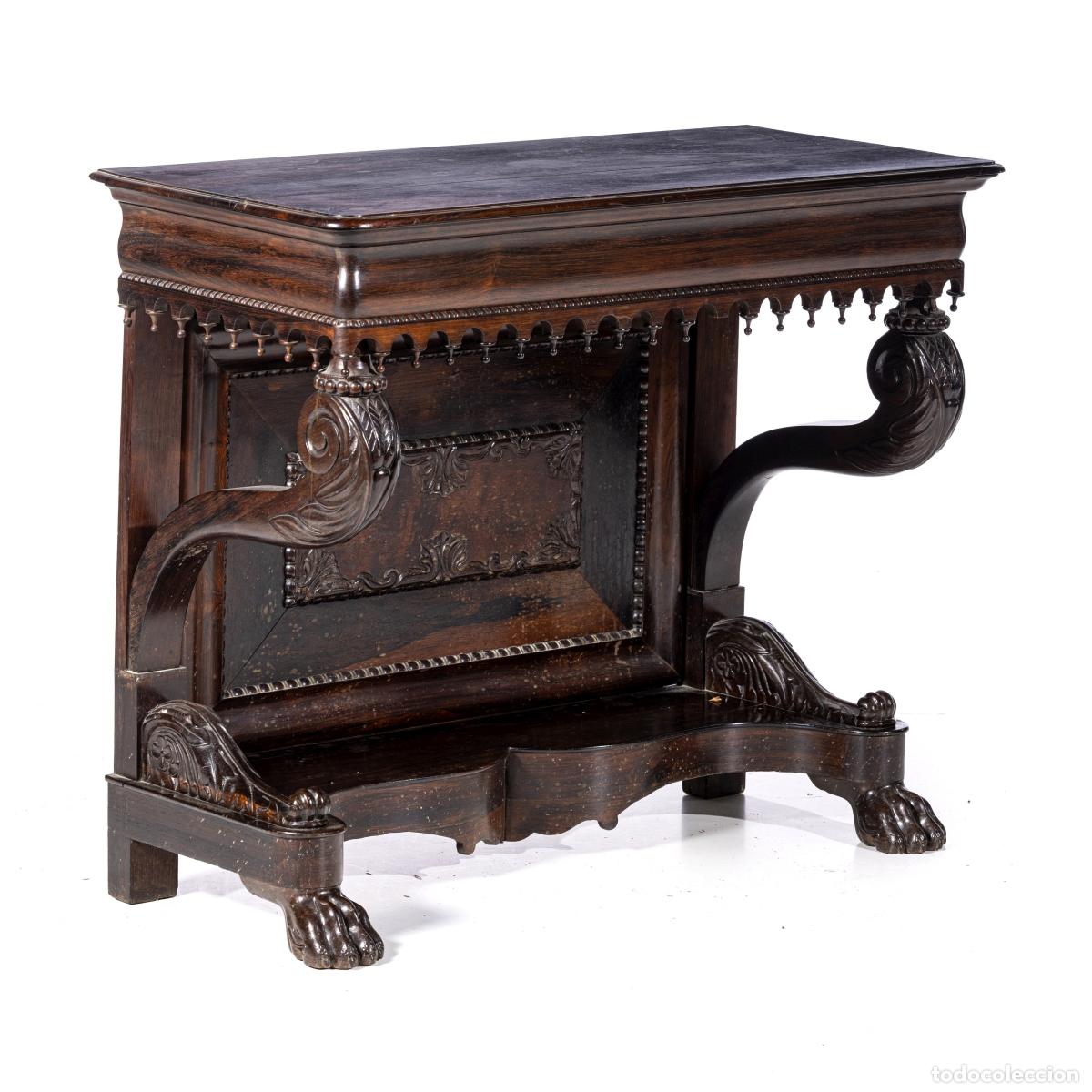 Antig&uuml;edades: Consola de palisandro - siglo XIX - Foto 1