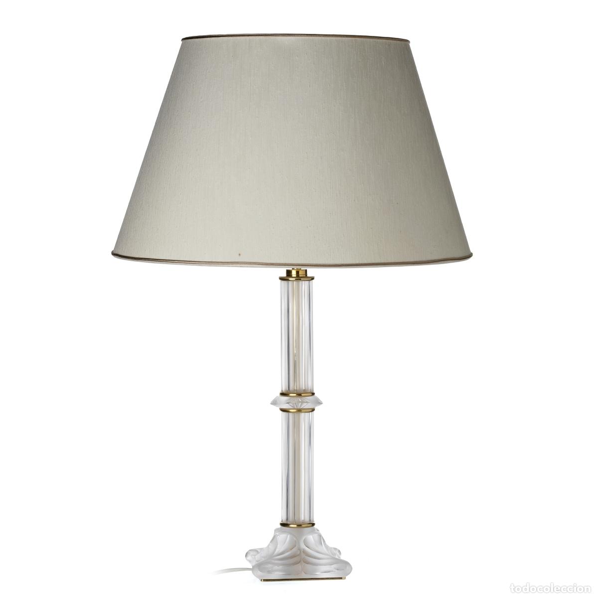 Antiques: Cristal y vidrio - L&aacute;mpara de cristal Lalique