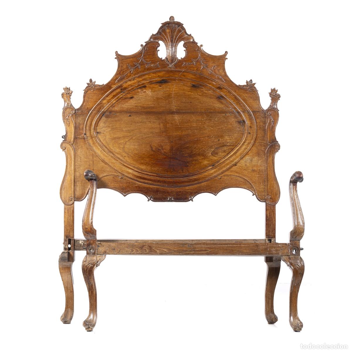 Antiquit&auml;ten: Cama de la reina Mar&iacute;a en madera vinh&aacute;tico - siglo XIX
