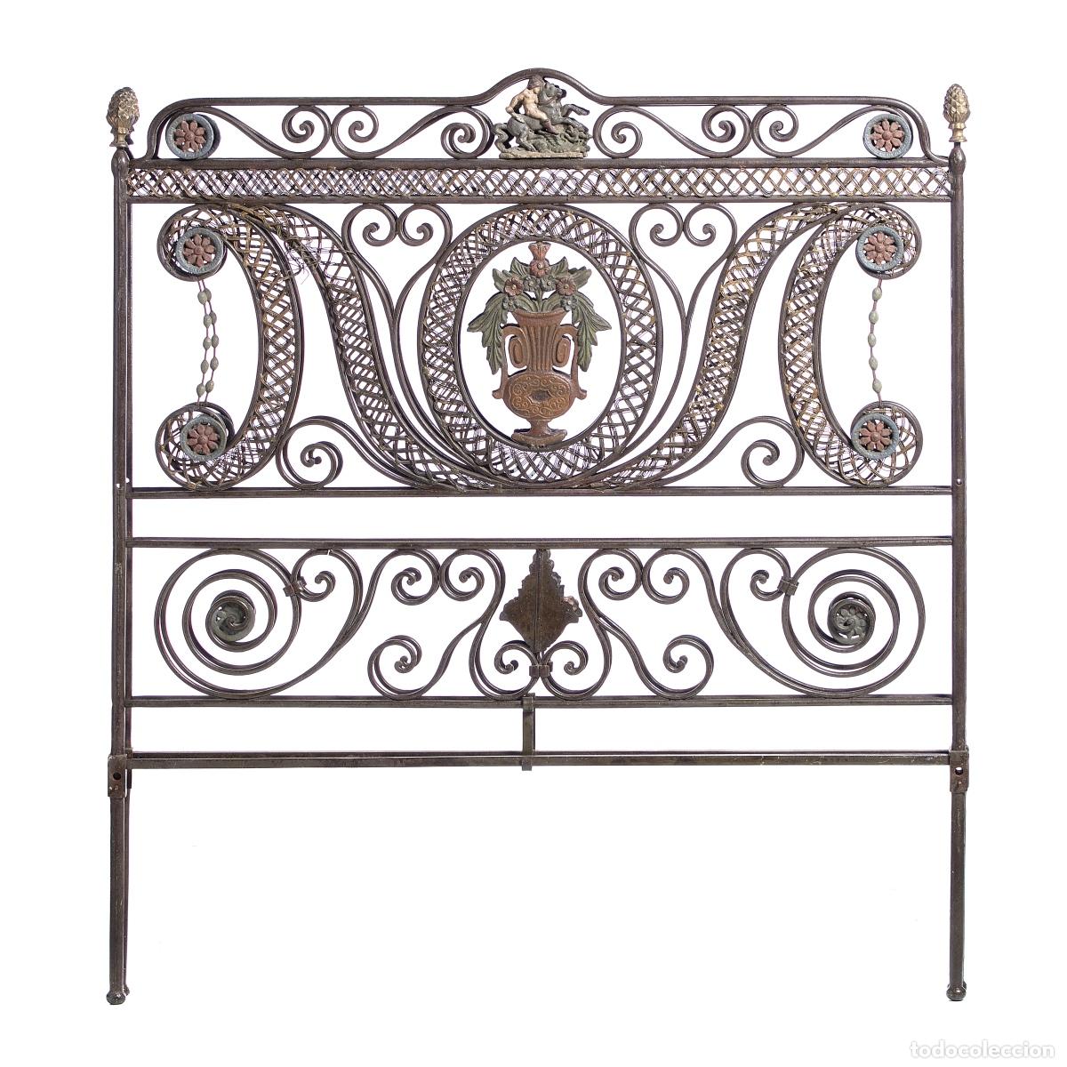 Antig&uuml;edades: Cama de hierro - siglo XIX - Foto 1