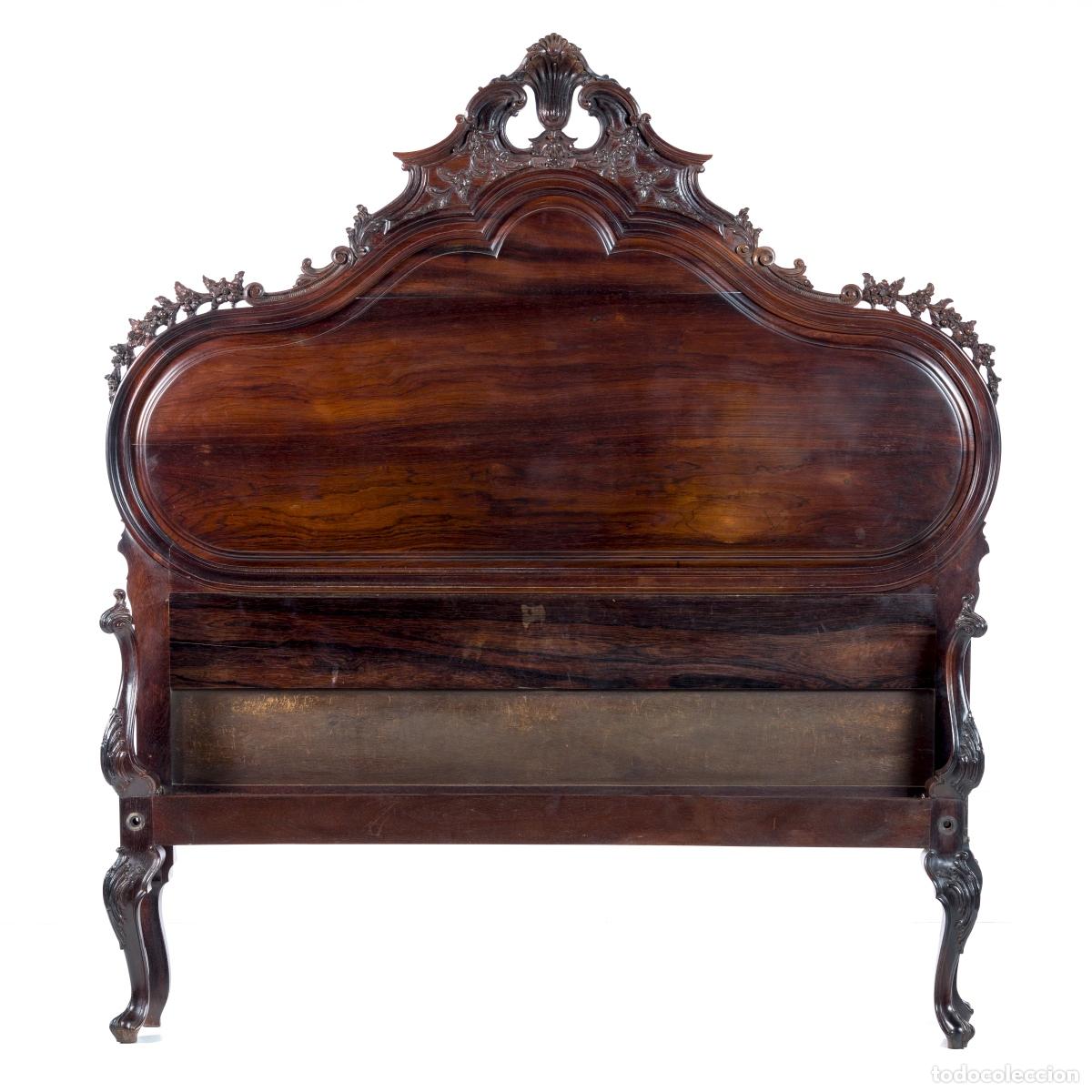 Antig&uuml;edades: Cama estilo D. Maria en palisandro. - Foto 1