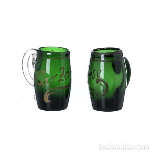 Antiquit&auml;ten: Cristal y vidrio - Dos tazas - Siglo XIX
