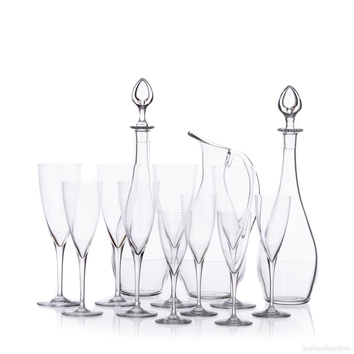 Antiques: Cristal y vidrio - Juego de copas Baccarat