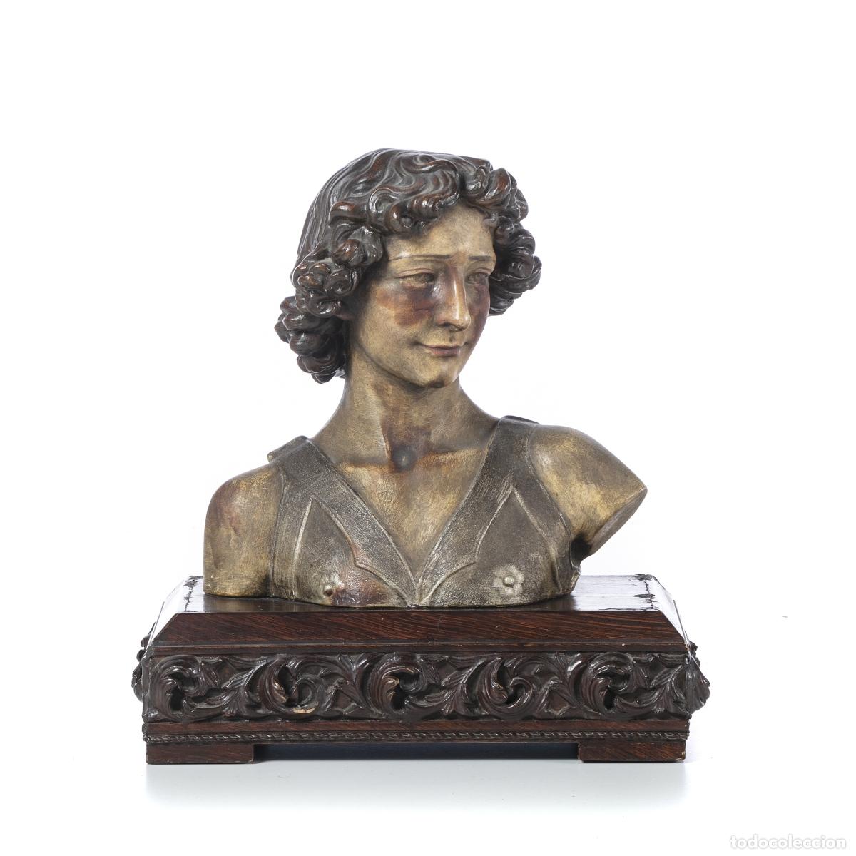Antiguidades: Escultura - Busto - Siglo XIX
