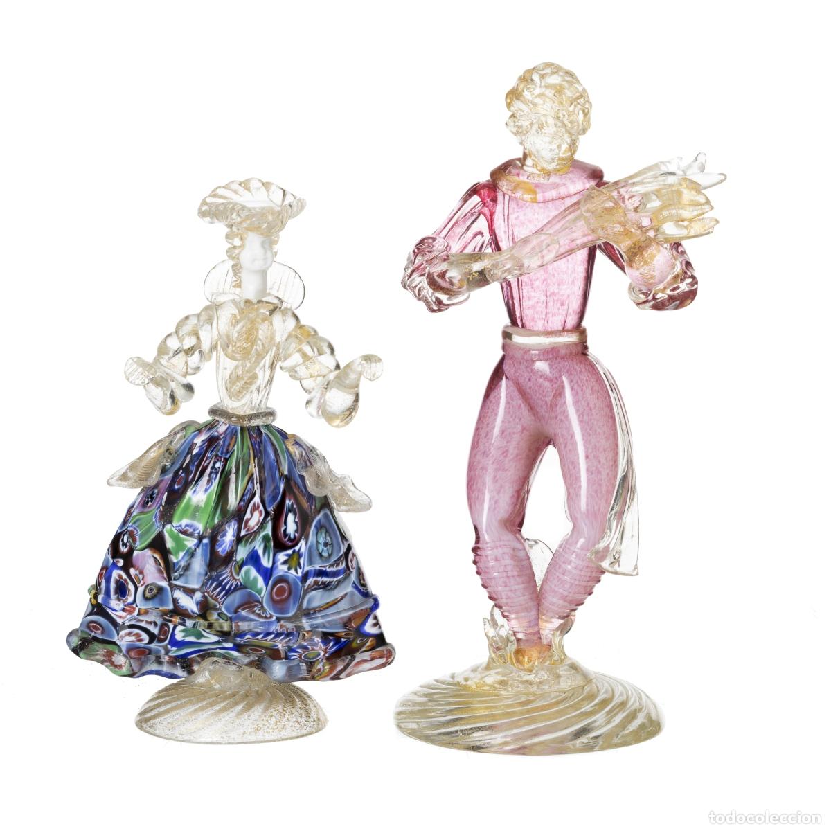 Antig&uuml;edades: Escultura - Par de esculturas venecianas - Murano