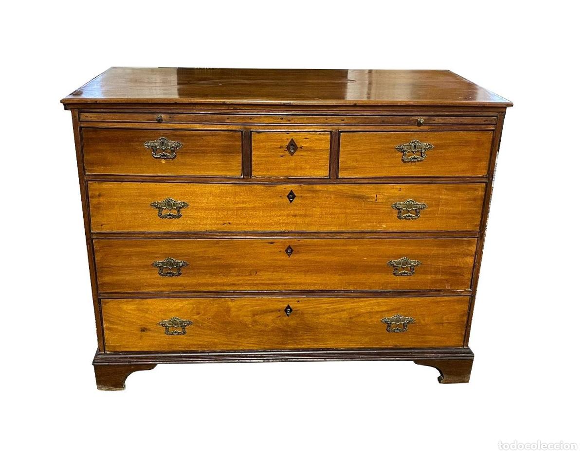 Antig&uuml;edades: C&oacute;moda D. Maria en madera vinh&aacute;tica - siglo XIX - Foto 1