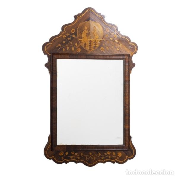 Antiquit&eacute;s: Espejo de pared de D. Maria en madera de palisandro y jacarand&aacute; - siglo XIX