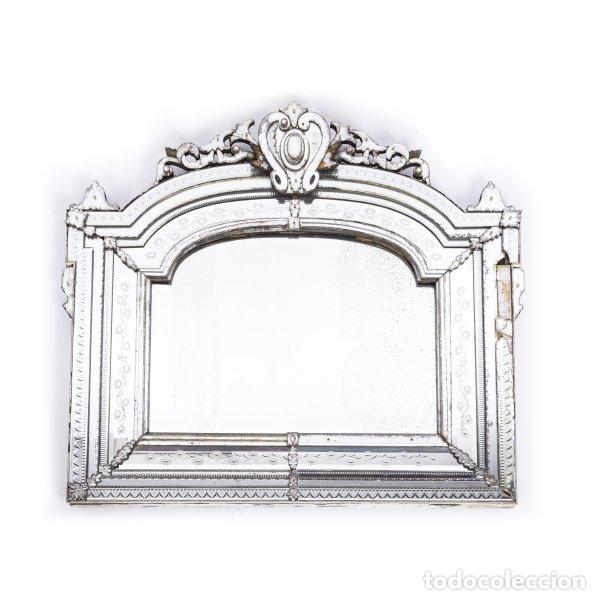 Antiquit&eacute;s: Gran espejo veneciano - 157 cm - siglo XIX