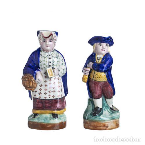 Antiques: Cer&aacute;mica - Dos botellas de cer&aacute;mica