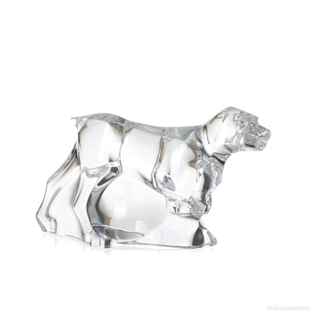 Antiques: Cristal y vidrio - Perro de cristal de Baccarat