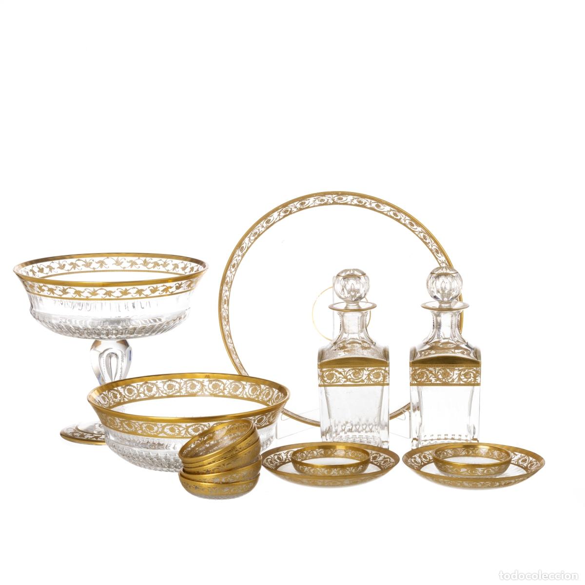 Oggetti Antichi: Cristal y vidrio: catorce piezas en cristal 'Saint-Louis'.