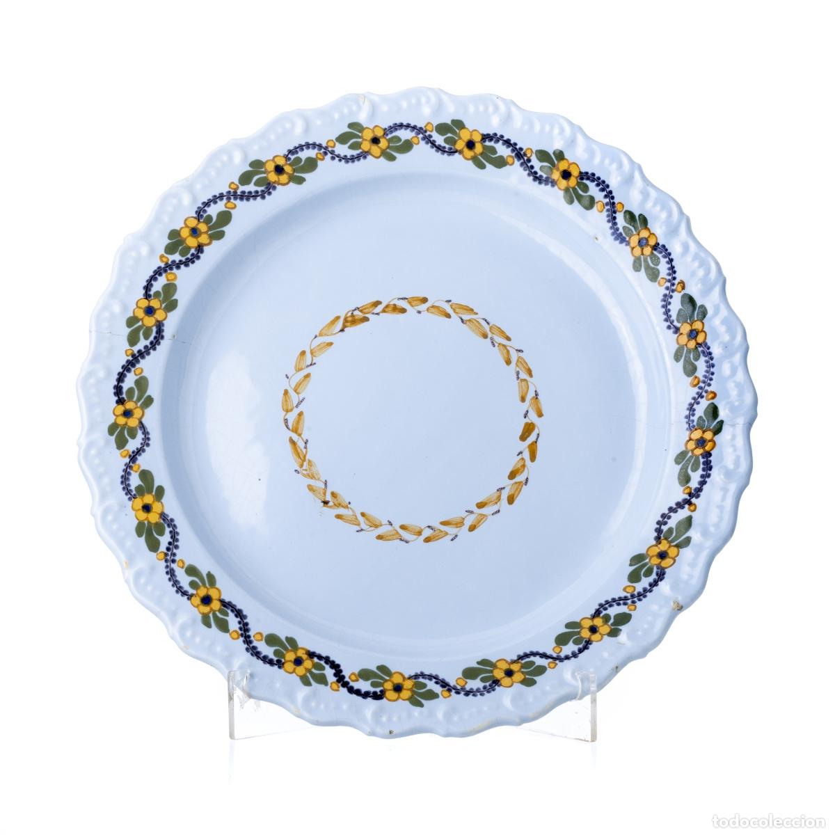 Antiques: Cer&aacute;mica - Plato de cer&aacute;mica de Miragaia - Siglo XVIII