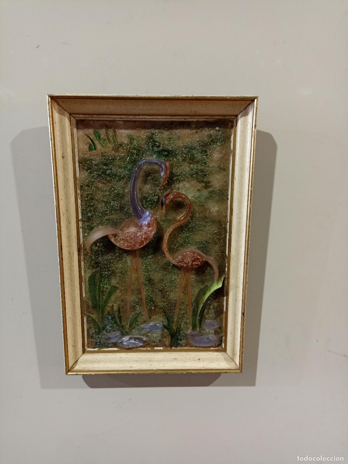 Antiguidades: Cristal y vidrio - Flamencos de Murano