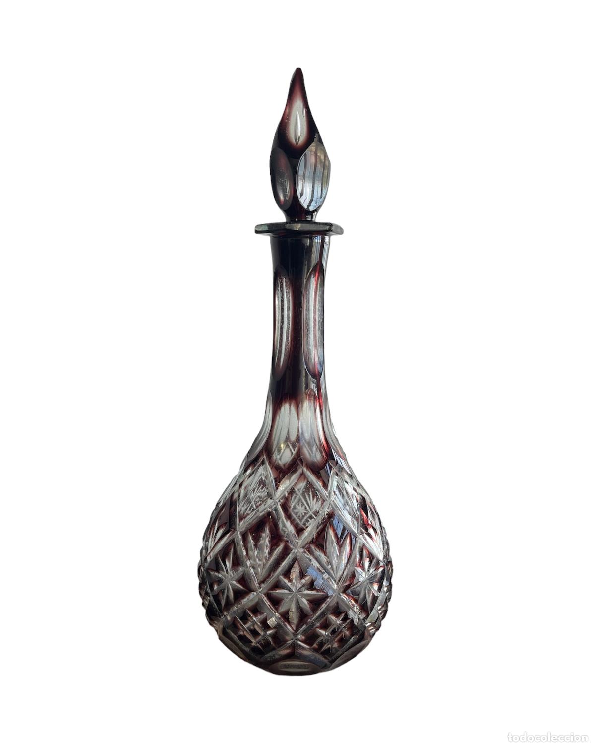 Antig&uuml;edades: Cristal y vidrio - Botella bohemia - Foto 1