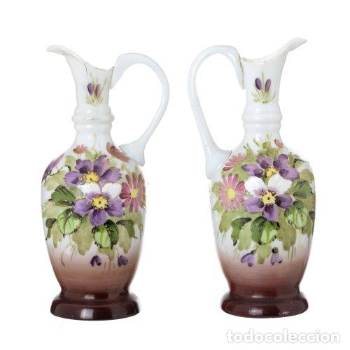 Antig&uuml;edades: Cristal y vidrio - Par de tazas - Siglo XIX