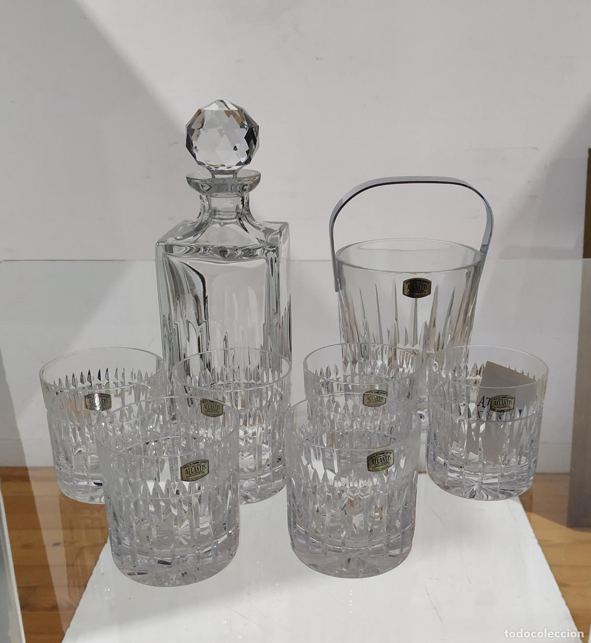 Antiguidades: Cristal y vidrio: servicio de bar en Atlantis