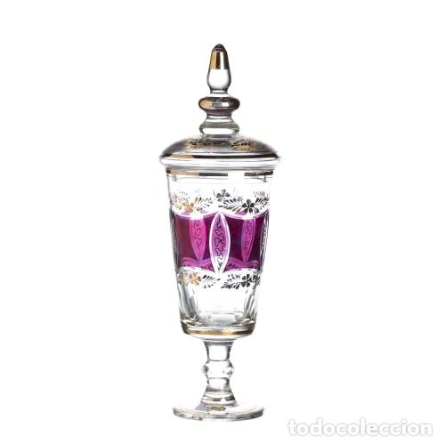 Antig&uuml;edades: Cristal y vidrio - Tarro con tapa - Foto 1