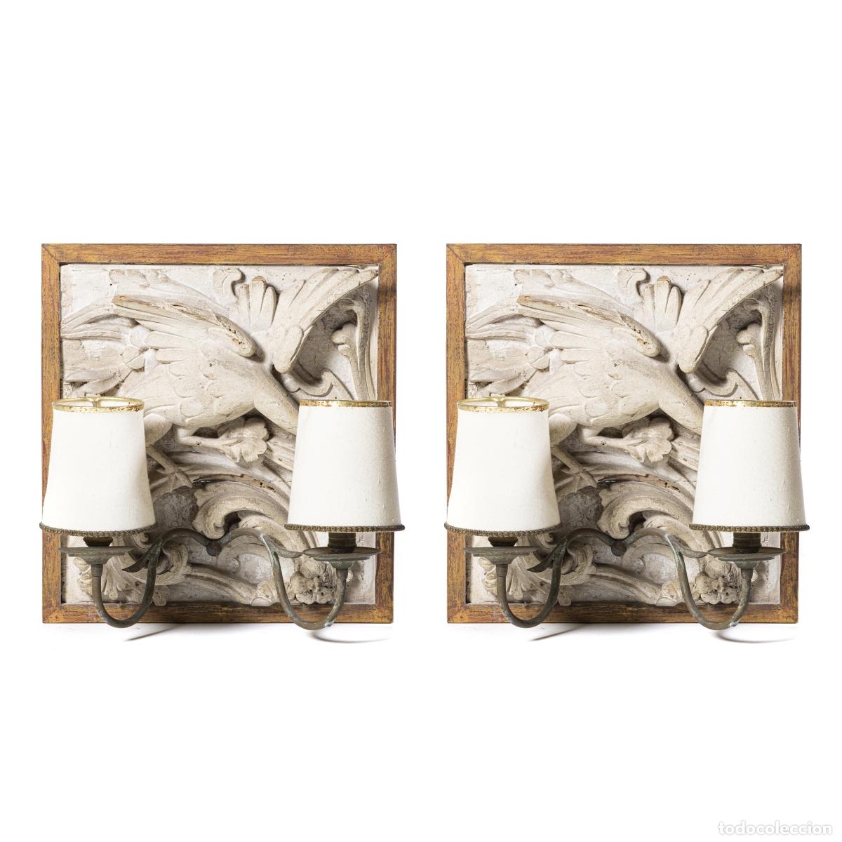 Antig&uuml;edades: Iluminaci&oacute;n - Par de apliques de pared - siglo XVIII