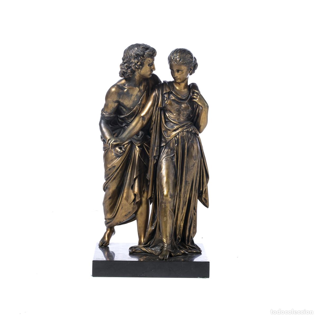 Antiguidades: Escultura - Grupo escult&oacute;rico - Siglo XIX