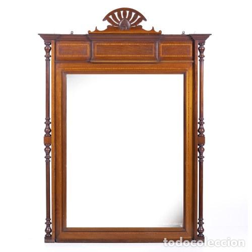 Oggetti Antichi: Gran espejo de pared - siglo XIX
