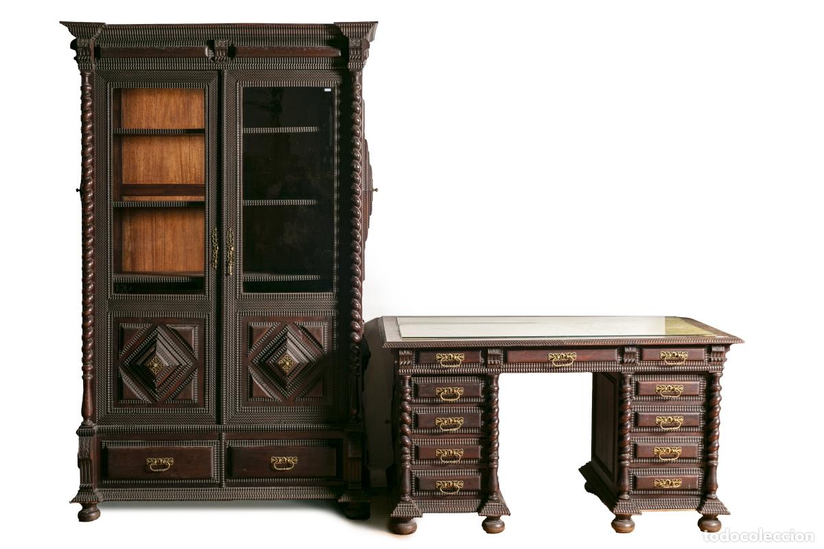Antiquit&eacute;s: Librer&iacute;a de palisandro - siglo XIX
