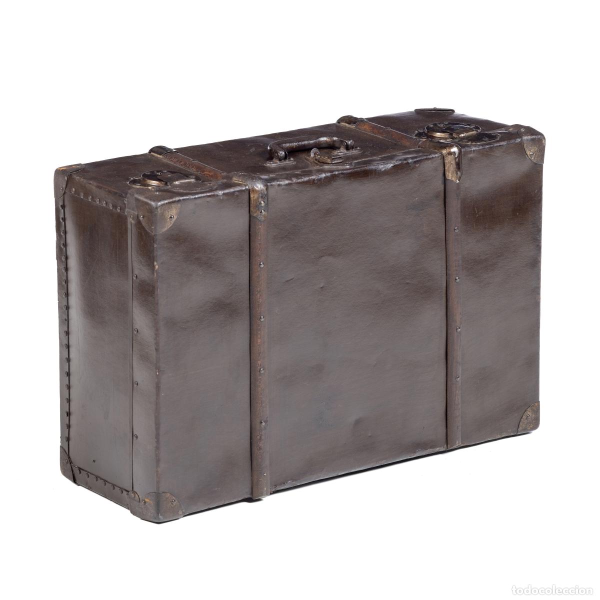Antiques: Bolsa de viaje de cuero