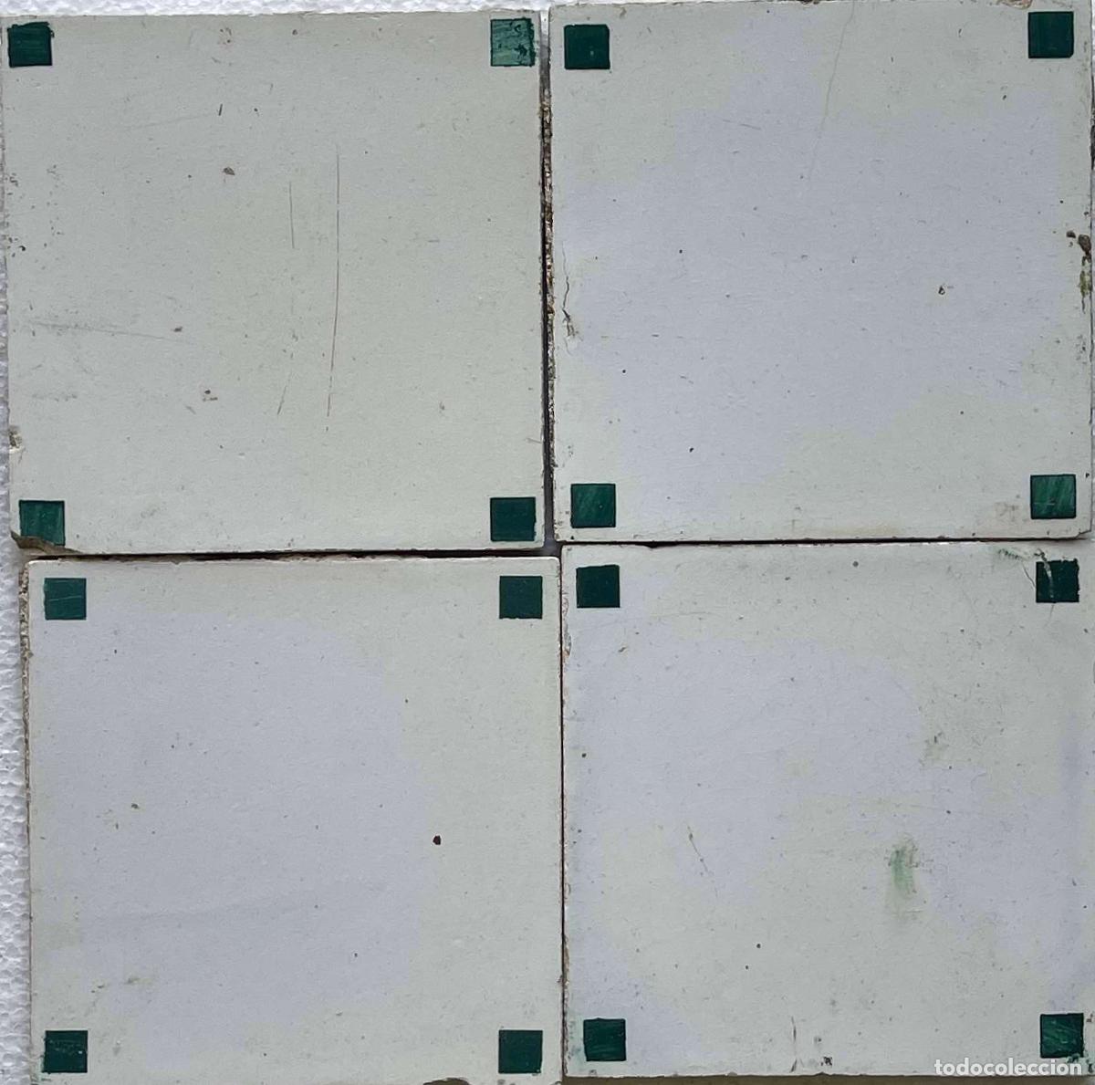 Antiques: Cer&aacute;mica - Juego de diecisiete azulejos