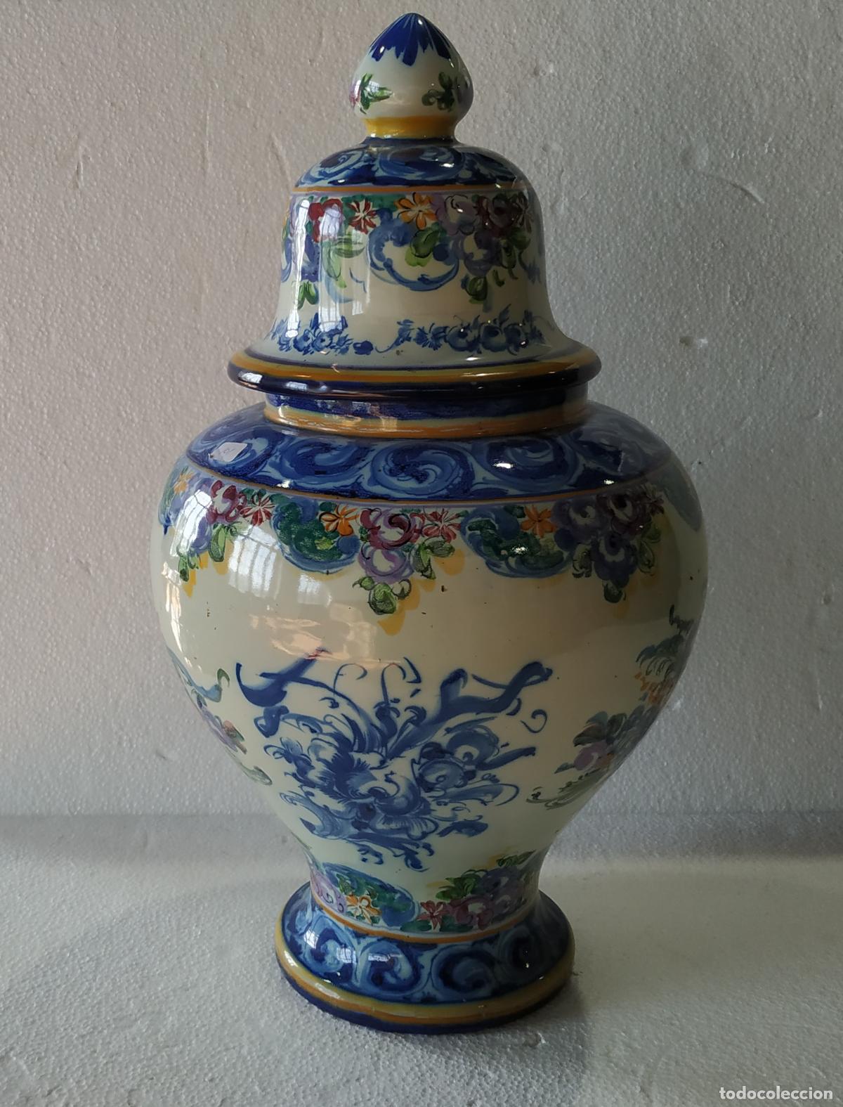 Antiquit&eacute;s: Cer&aacute;mica - Olla con tapa de cer&aacute;mica Alcoba&ccedil;a Vesta