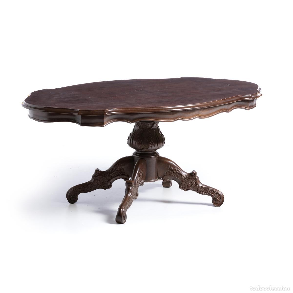 Antig&uuml;edades: Mesa de centro rom&aacute;ntica - siglo XIX - Foto 1