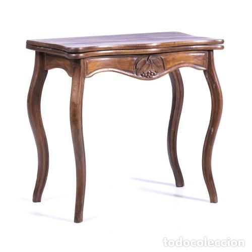Antig&uuml;edades: Mesa de juegos rom&aacute;ntica - siglo XIX