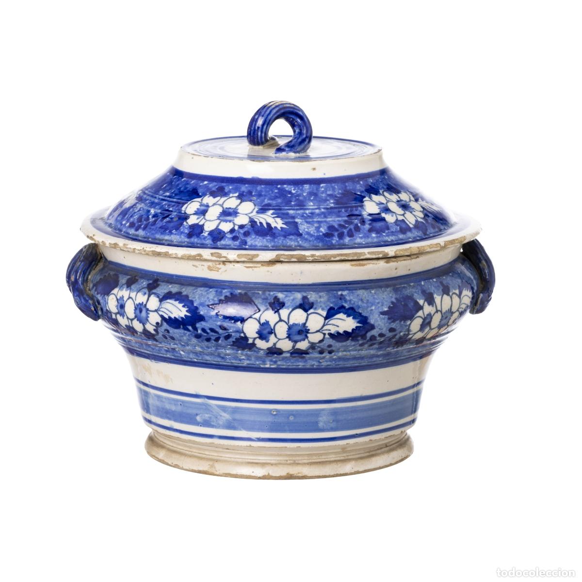 Antiques: Cer&aacute;mica - Sopera de cer&aacute;mica de Coimbra - Siglo XIX