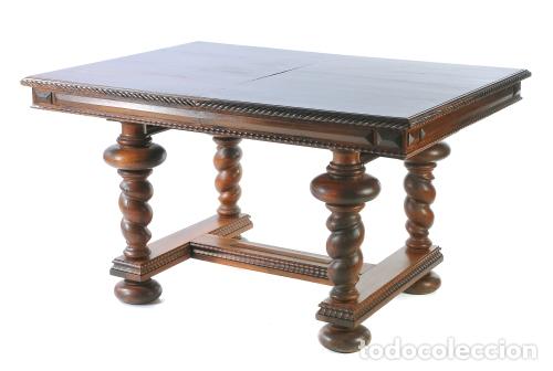 Antiquit&eacute;s: Mesa de comedor de madera vinh&aacute;tico - Siglo XIX