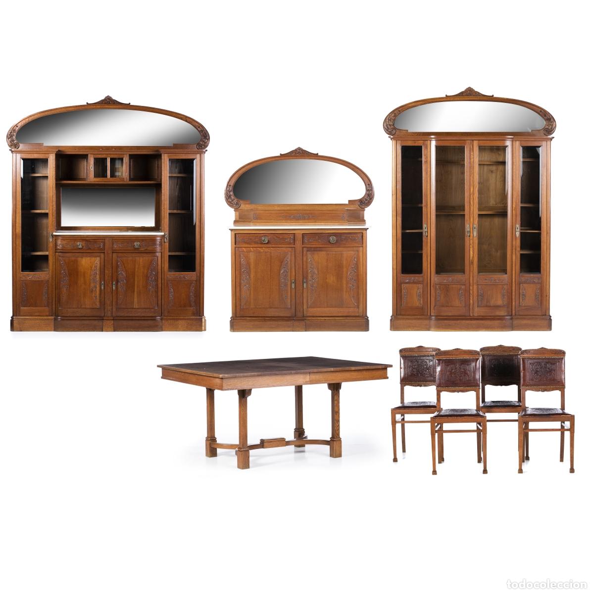 Antig&uuml;edades: Muebles de comedor - Art Nouveau - siglo XIX