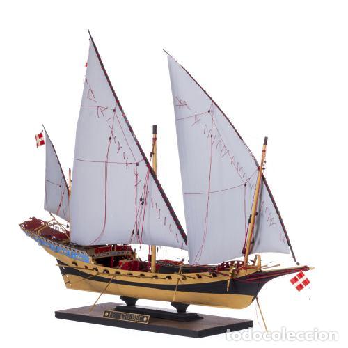 Antiguidades: Maqueta del buque de guerra 'Le Chebec'