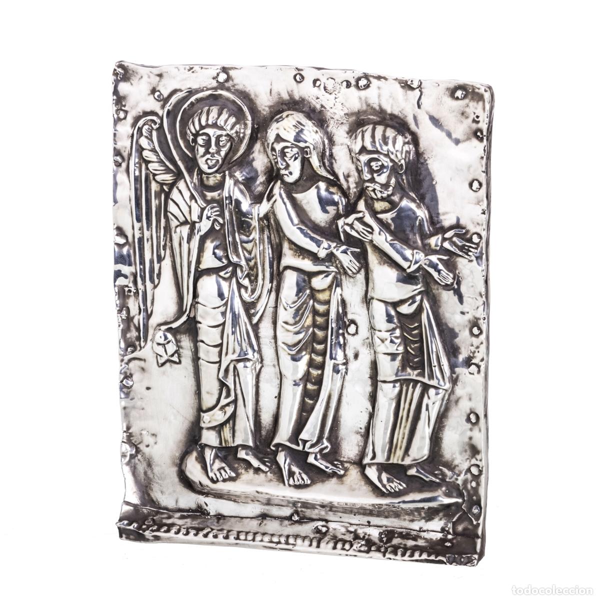 Oggetti Antichi: Placa 'MNA / San Isidoro' - Escena religiosa