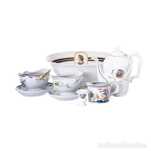 Antiguidades: Porcelana - Juego de seis piezas - Vista Alegre