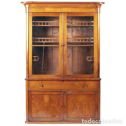 Antiquit&eacute;s: Vitrina rom&aacute;ntica de madera vinh&aacute;tico - siglo XIX