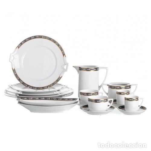 Antiguidades: Porcelana - Juego de t&eacute; y caf&eacute;